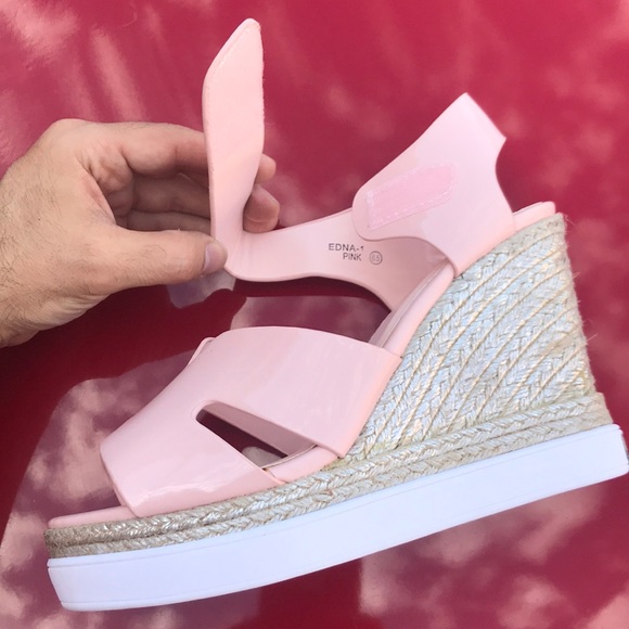 Pink Wedge Heels - Picture 6 of 6